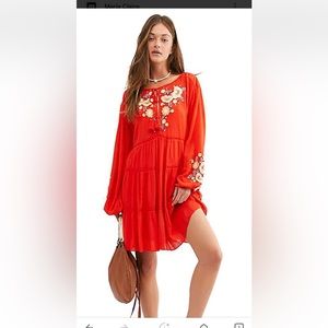 Free people mia gauze mini dress